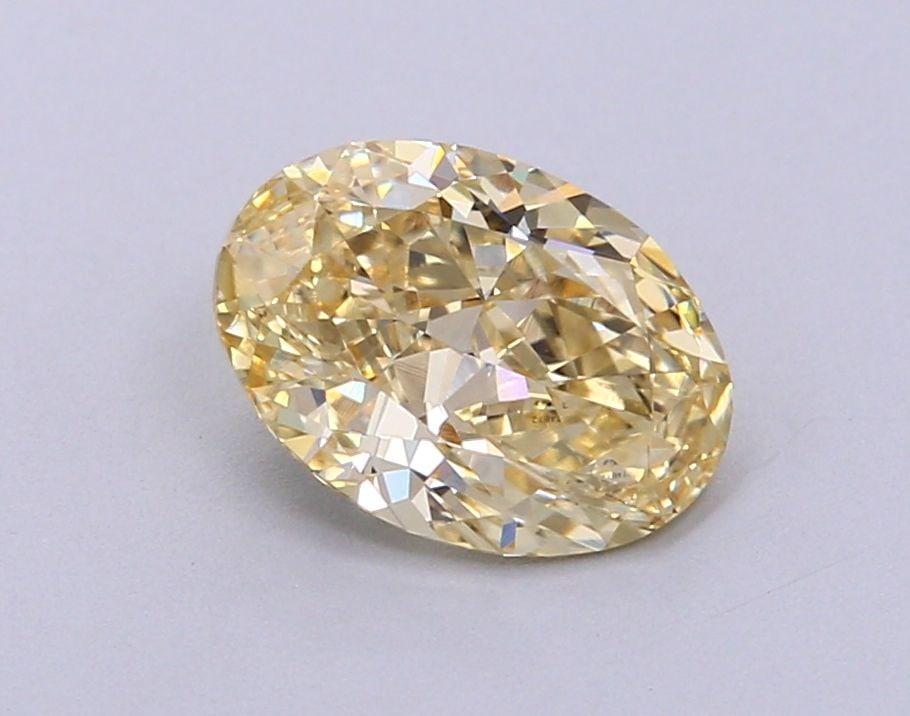Loose Diamond - OVAL 1.13ct Fancy Intense Yellow VVS2: Loose Diamond - OVAL 1.13ct Fancy Intense Yellow VVS2 Source: This is a real non-mined Diamond that has been grown in a lab Shape: OVAL Carats: 1.13 Color: Fancy Intense Yellow Certification: IGI