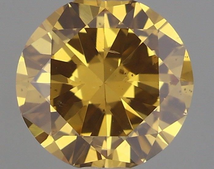 Loose Diamond - ROUND 0.5ct Fancy Deep Orangey Yellow: Loose Diamond - ROUND 0.5ct Fancy Deep Orangey Yellow Source: Natural Shape: ROUND Carats: 0.5 Color: Fancy Deep Orangey Yellow Certification: GIA Video: