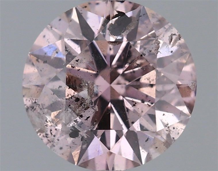 Loose Diamond - ROUND 0.66ct Fancy Purplish Pink I2: Loose Diamond - ROUND 0.66ct Fancy Purplish Pink I2 Source: Natural Shape: ROUND Carats: 0.66 Color: Fancy Purplish Pink Certification: GIA Video: