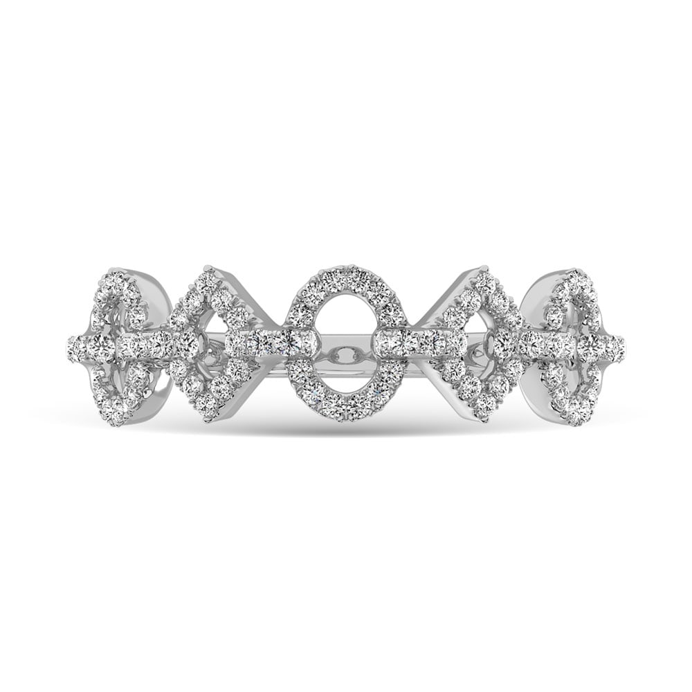 14K White Gold 1/4 Ct.Tw. Diamond Fashion Ring (1 of 3)