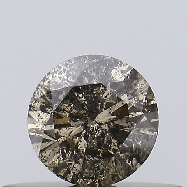 Loose Diamond - ROUND 0.27ct Salt and Pepper I3: Loose Diamond - ROUND 0.27ct Salt and Pepper I3 Source: Natural Shape: ROUND Carats: 0.27 Color: Salt and Pepper Certification: NONE Video: