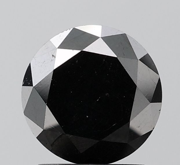 Loose Diamond - ROUND 2.54ct Fancy Black VS2: Loose Diamond - ROUND 2.54ct Fancy Black VS2 Source: Natural Shape: ROUND Carats: 2.54 Color: Fancy Black Certification: NONE Video: