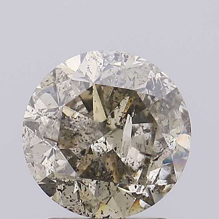 Loose Diamond - ROUND 1.9ct Fancy Light Brown I2: Loose Diamond - ROUND 1.9ct Fancy Light Brown I2 Source: Natural Shape: ROUND Carats: 1.9 Color: Fancy Light Brown Certification: NONE Video: