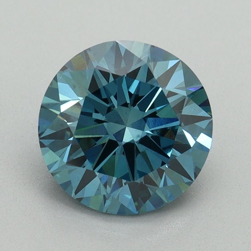 Loose Diamond - ROUND 2.13ct Fancy Vivid Blue VS2: Loose Diamond - ROUND 2.13ct Fancy Vivid Blue VS2 Source: This is a real non-mined Diamond that has been grown in a lab Shape: ROUND Carats: 2.13 Color: Fancy Vivid Blue Certification: IGI Video: