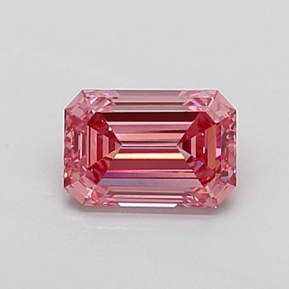 Loose Diamond - EMERALD 1.06ct Fancy Intense Brownish Pink VS2: Loose Diamond - EMERALD 1.06ct Fancy Intense Brownish Pink VS2 Source: This is a real non-mined Diamond that has been grown in a lab Shape: EMERALD Carats: 1.06 Color: Fancy Intense Brownish Pink