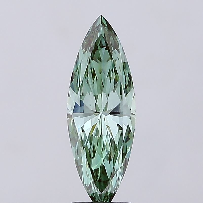 Loose Diamond - MARQUISE 2.51ct Fancy Vivid Green VS1: Loose Diamond - MARQUISE 2.51ct Fancy Vivid Green VS1 Source: This is a real non-mined Diamond that has been grown in a lab Shape: MARQUISE Carats: 2.51 Color: Fancy Vivid Green Certification: IGI Vid