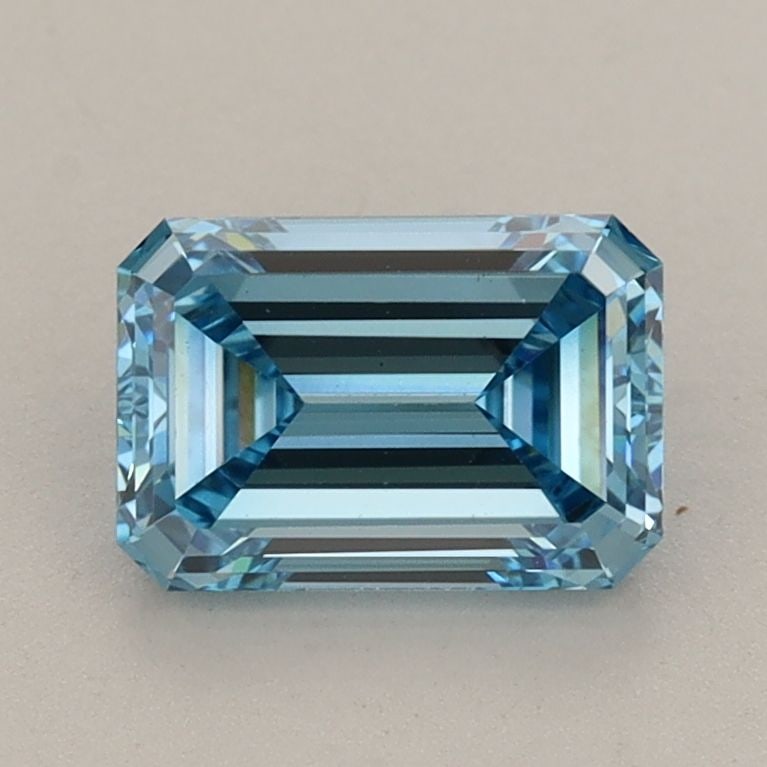 Loose Diamond - EMERALD 1.28ct Fancy Vivid Blue VS1: Loose Diamond - EMERALD 1.28ct Fancy Vivid Blue VS1 Source: This is a real non-mined Diamond that has been grown in a lab Shape: EMERALD Carats: 1.28 Color: Fancy Vivid Blue Certification: IGI