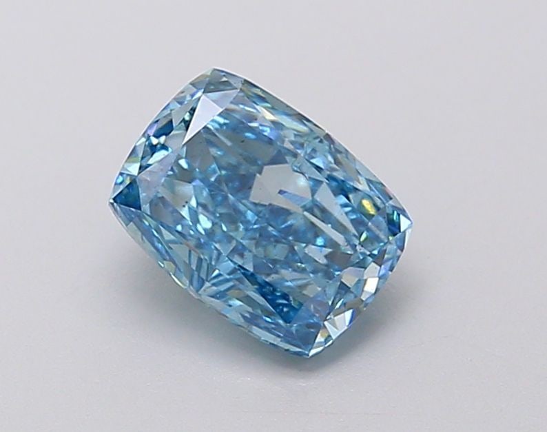 Loose Diamond - CUSHION MODIFIED 1.3ct Fancy Vivid Blue VS2: Loose Diamond - CUSHION MODIFIED 1.3ct Fancy Vivid Blue VS2 Source: This is a real non-mined Diamond that has been grown in a lab Shape: CUSHION MODIFIED Carats: 1.3 Color: Fancy Vivid Blue