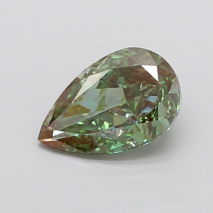 Loose Diamond - PEAR 2.68ct Fancy Vivid Green VVS2: Loose Diamond - PEAR 2.68ct Fancy Vivid Green VVS2 Source: This is a real non-mined Diamond that has been grown in a lab Shape: PEAR Carats: 2.68 Color: Fancy Vivid Green Certification: IGI Video: