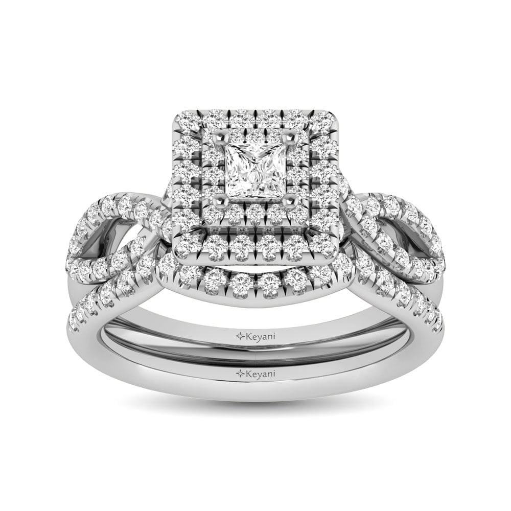 14K White Gold 1 Ct.Tw. Diamond Engagement Rings: 14K White Gold 1 Ct.Tw. Diamond Engagement Rings 14k White Gold Stone Color: Gh Stone Clarity: Si2 Each ring is presented in standard size 6.5. Complimentary resizing is available between sizes 510