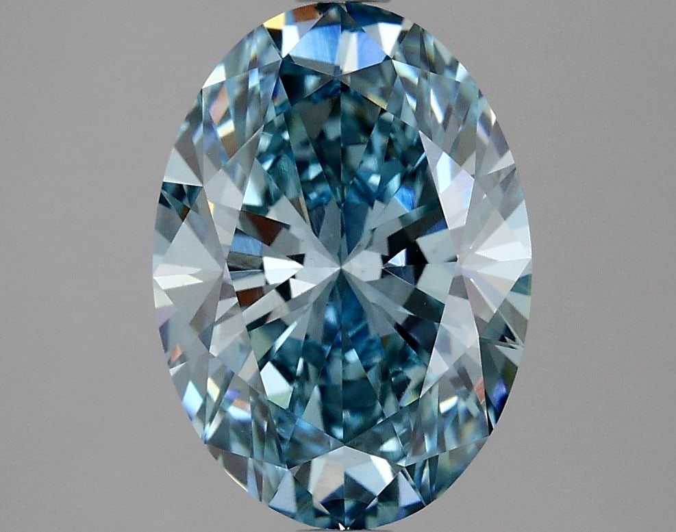 Loose Diamond - OVAL 3.14ct Fancy Vivid Blue VS1: Loose Diamond - OVAL 3.14ct Fancy Vivid Blue VS1 Source: This is a real non-mined Diamond that has been grown in a lab Shape: OVAL Carats: 3.14 Color: Fancy Vivid Blue Certification: IGI Video: