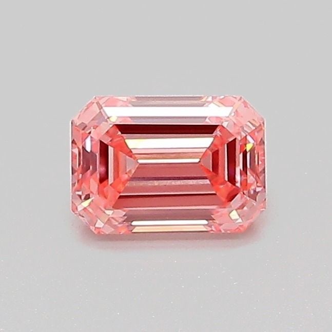 Loose Diamond - EMERALD 0.54ct Fancy Vivid Pink VVS2: Loose Diamond - EMERALD 0.54ct Fancy Vivid Pink VVS2 Source: This is a real non-mined Diamond that has been grown in a lab Shape: EMERALD Carats: 0.54 Color: Fancy Vivid Pink Certification: IGI