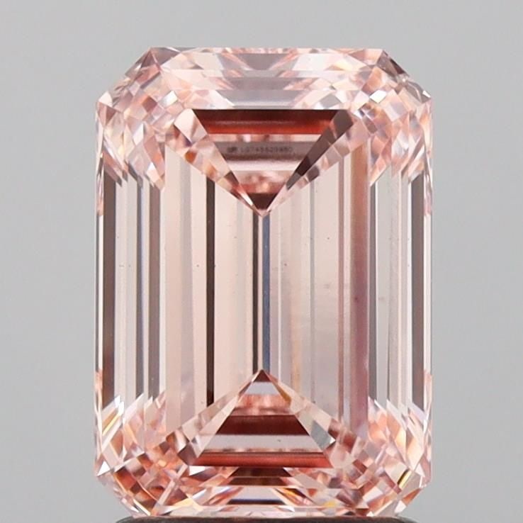 Loose Diamond - EMERALD 1.92ct Fancy Intense Pink VS1: Loose Diamond - EMERALD 1.92ct Fancy Intense Pink VS1 Source: This is a real non-mined Diamond that has been grown in a lab Shape: EMERALD Carats: 1.92 Color: Fancy Intense Pink Certification: IGI