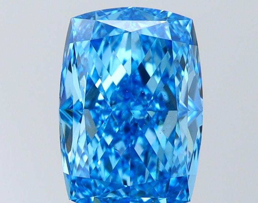 Loose Diamond - CUSHION MODIFIED 3.07ct Fancy Vivid Blue VS2 (1 of 1)