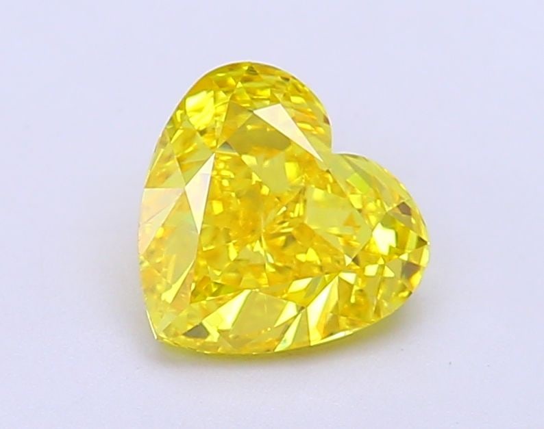 Loose Diamond - HEART 1.5ct Fancy Vivid Yellow VVS2: Loose Diamond - HEART 1.5ct Fancy Vivid Yellow VVS2 Source: This is a real non-mined Diamond that has been grown in a lab Shape: HEART Carats: 1.5 Color: Fancy Vivid Yellow Certification: IGI Video: