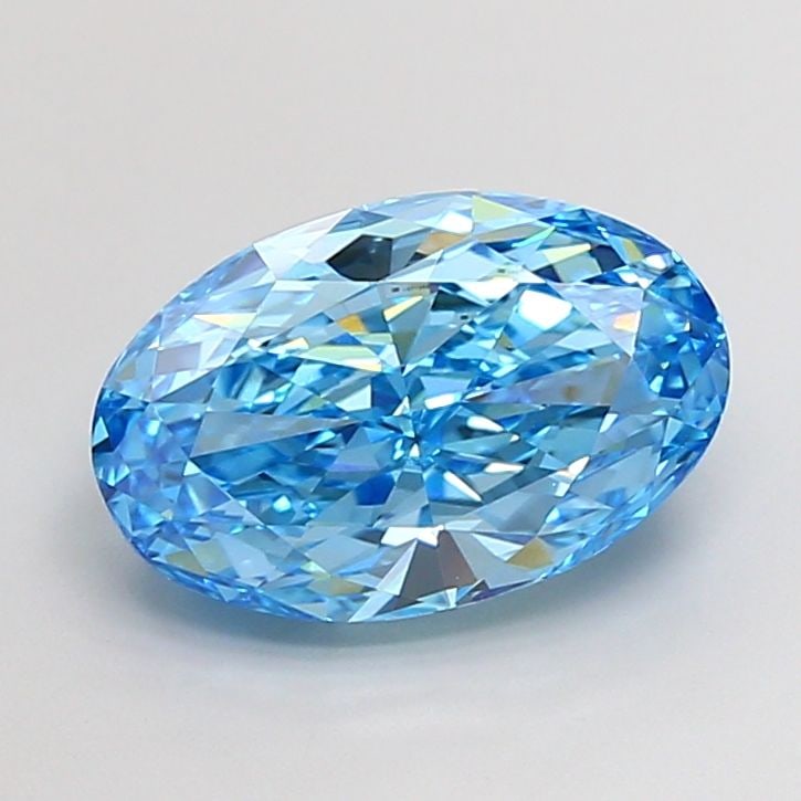Loose Diamond - OVAL 4.52ct Fancy Vivid Blue VVS2: Loose Diamond - OVAL 4.52ct Fancy Vivid Blue VVS2 Source: This is a real non-mined Diamond that has been grown in a lab Shape: OVAL Carats: 4.52 Color: Fancy Vivid Blue Certification: IGI Video: