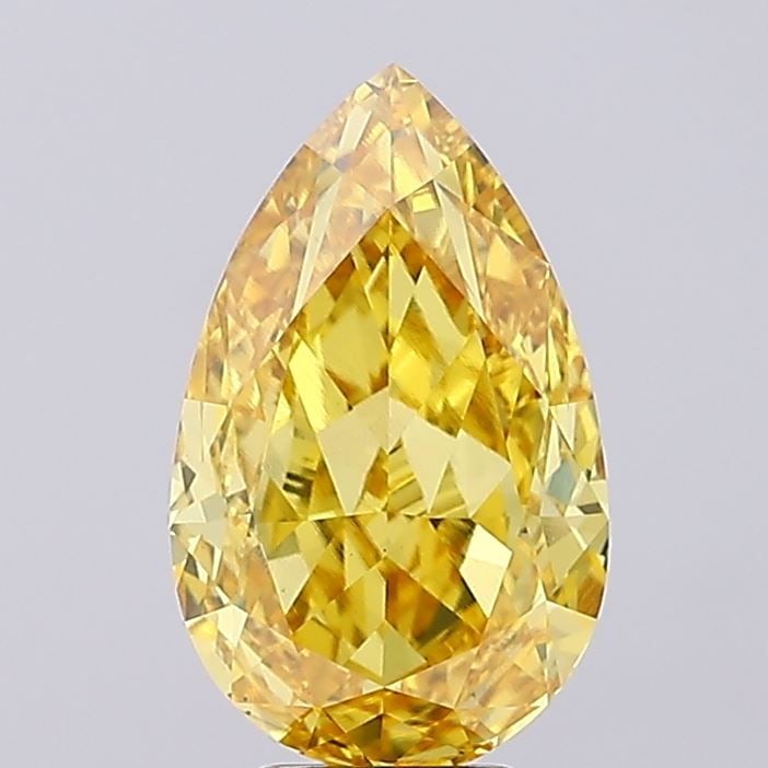 Loose Diamond - PEAR 7.02ct Fancy Vivid Yellow VS1: Loose Diamond - PEAR 7.02ct Fancy Vivid Yellow VS1 Source: This is a real non-mined Diamond that has been grown in a lab Shape: PEAR Carats: 7.02 Color: Fancy Vivid Yellow Certification: IGI Video: