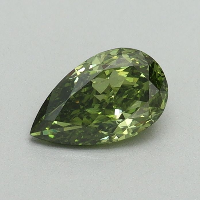Loose Diamond - PEAR 0.52ct Fancy Vivid Green VS2: Loose Diamond - PEAR 0.52ct Fancy Vivid Green VS2 Source: This is a real non-mined Diamond that has been grown in a lab Shape: PEAR Carats: 0.52 Color: Fancy Vivid Green Certification: IGI Video: