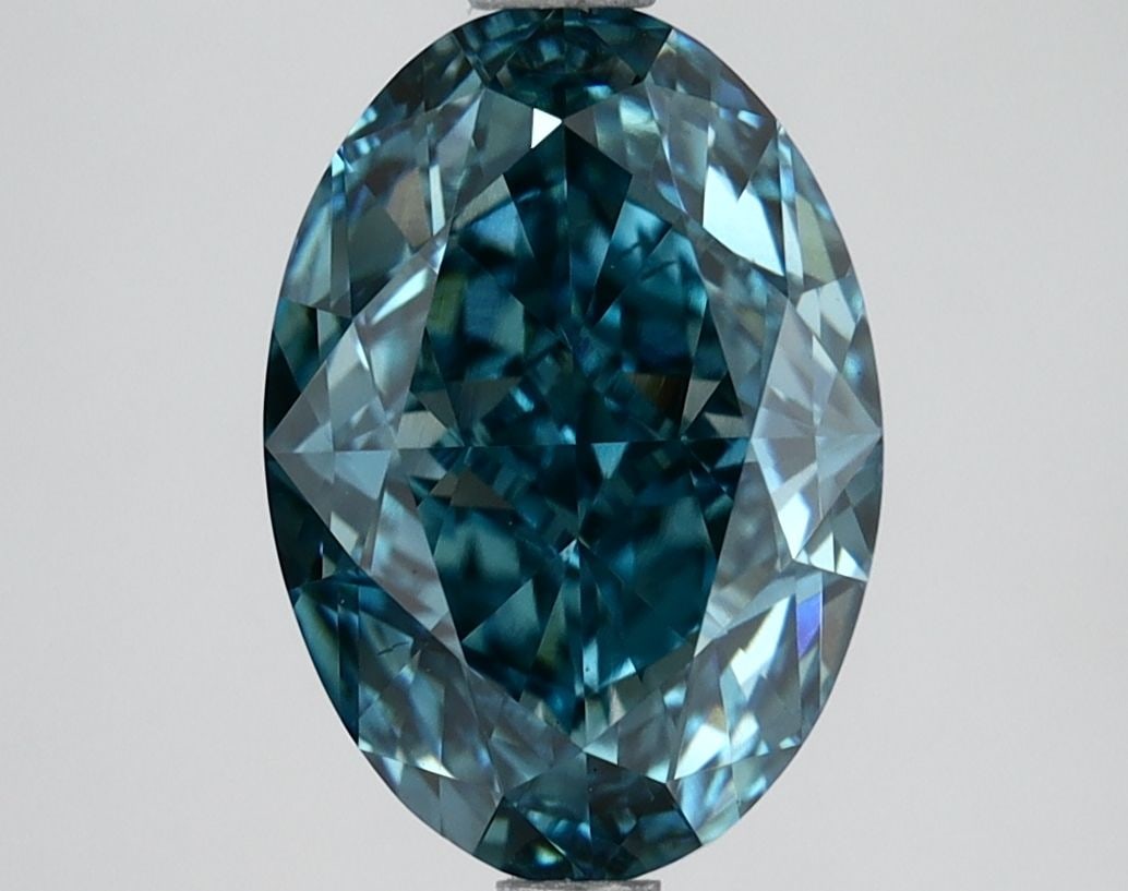 Loose Diamond - OVAL 3.08ct Fancy Vivid Blue VS1: Loose Diamond - OVAL 3.08ct Fancy Vivid Blue VS1 Source: This is a real non-mined Diamond that has been grown in a lab Shape: OVAL Carats: 3.08 Color: Fancy Vivid Blue Certification: IGI Video: