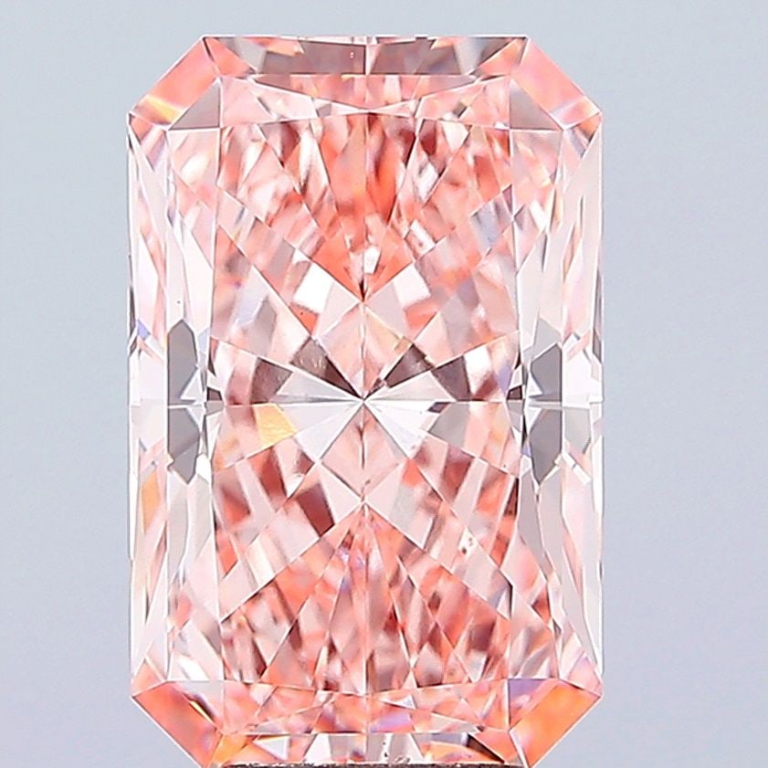 Loose Diamond - RADIANT 7.09ct Fancy Vivid Pink VS1: Loose Diamond - RADIANT 7.09ct Fancy Vivid Pink VS1 Source: This is a real non-mined Diamond that has been grown in a lab Shape: RADIANT Carats: 7.09 Color: Fancy Vivid Pink Certification: IGI Video: