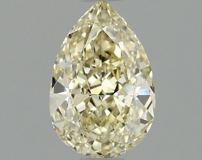 Loose Diamond - PEAR 1.04ct Fancy Light Yellow VS1: Loose Diamond - PEAR 1.04ct Fancy Light Yellow VS1 Source: This is a real non-mined Diamond that has been grown in a lab Shape: PEAR Carats: 1.04 Color: Fancy Light Yellow Certification: IGI Video: