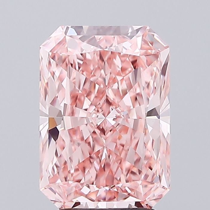 Loose Diamond - RADIANT 3.07ct Fancy Vivid Pink VS1: Loose Diamond - RADIANT 3.07ct Fancy Vivid Pink VS1 Source: This is a real non-mined Diamond that has been grown in a lab Shape: RADIANT Carats: 3.07 Color: Fancy Vivid Pink Certification: IGI