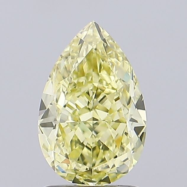 Loose Diamond - PEAR 1.64ct Fancy Intense Yellow VVS2: Loose Diamond - PEAR 1.64ct Fancy Intense Yellow VVS2 Source: This is a real non-mined Diamond that has been grown in a lab Shape: PEAR Carats: 1.64 Color: Fancy Intense Yellow Certification: IGI