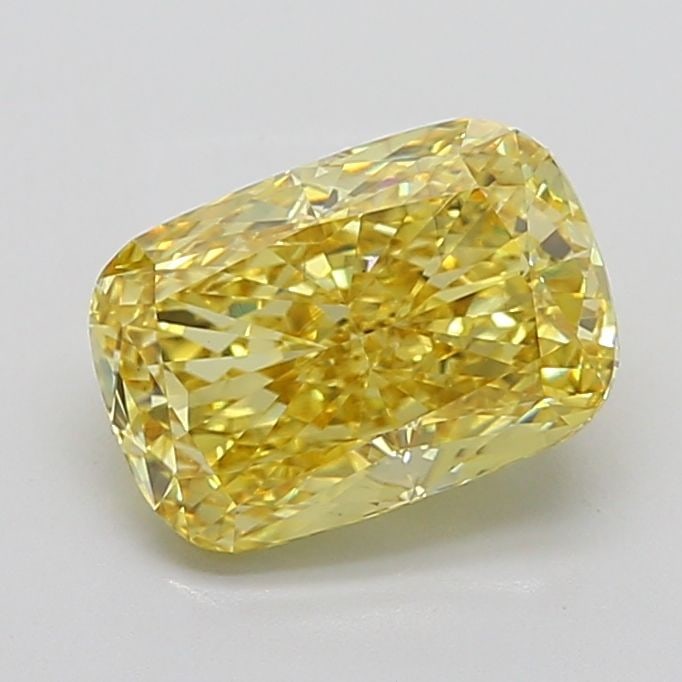 Loose Diamond - CUSHION MODIFIED 4.25ct Fancy Vivid Yellow VS2: Loose Diamond - CUSHION MODIFIED 4.25ct Fancy Vivid Yellow VS2 Source: This is a real non-mined Diamond that has been grown in a lab Shape: CUSHION MODIFIED Carats: 4.25 Color: Fancy Vivid Yellow Cert