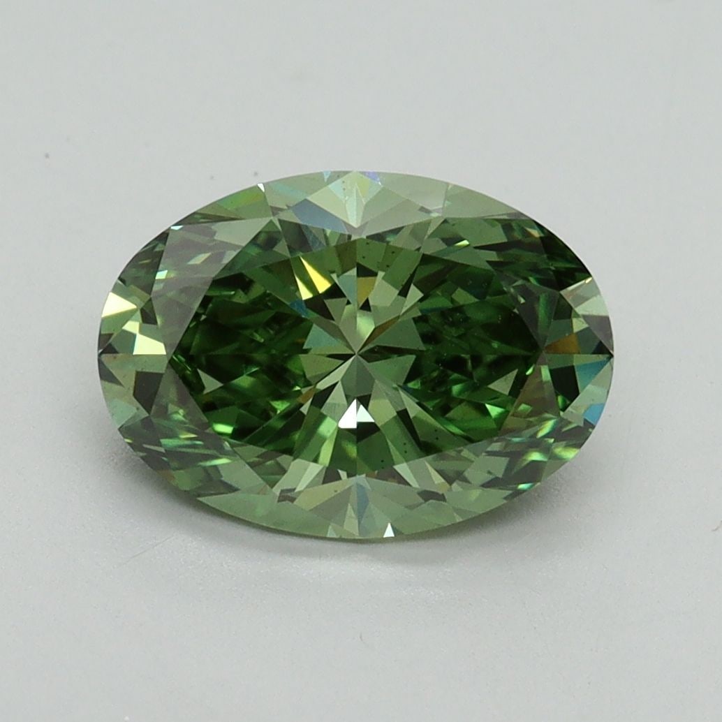Loose Diamond - OVAL 2.08ct Fancy Vivid Green VS1 (1 of 1)