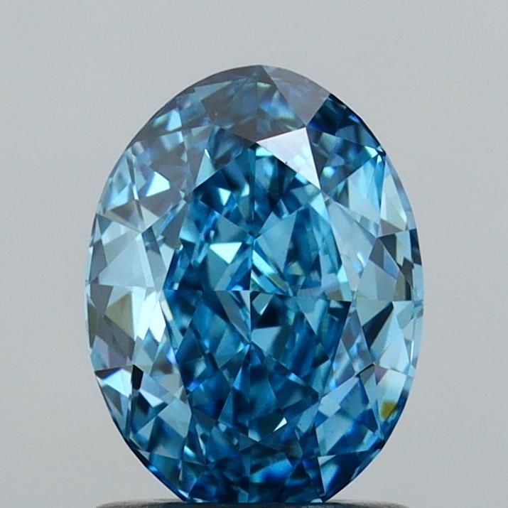 Loose Diamond - OVAL 1.1ct Fancy Vivid Blue VS1: Loose Diamond - OVAL 1.1ct Fancy Vivid Blue VS1 Source: This is a real non-mined Diamond that has been grown in a lab Shape: OVAL Carats: 1.1 Color: Fancy Vivid Blue Certification: IGI Video: