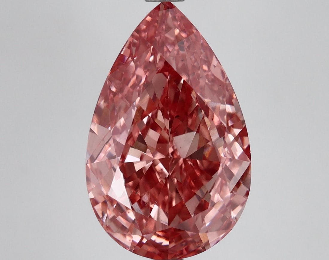 Loose Diamond - PEAR 6.03ct Fancy Vivid Pink VS2 (1 of 1)