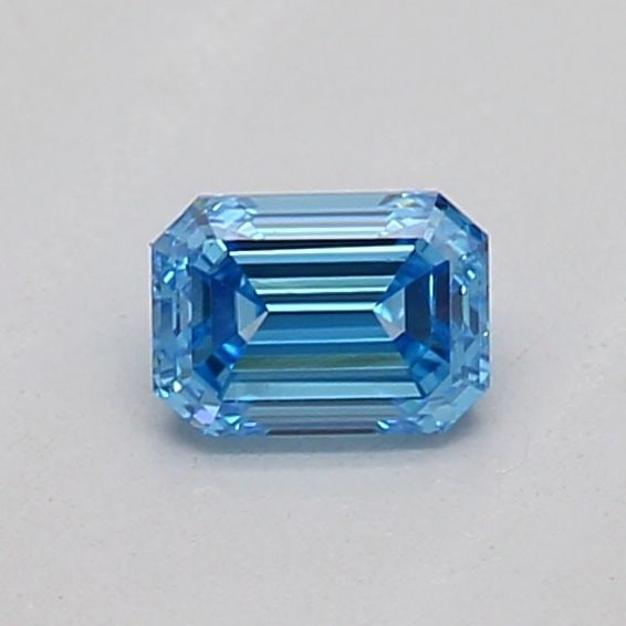 Loose Diamond - EMERALD 0.22ct Fancy Vivid Blue VS1: Loose Diamond - EMERALD 0.22ct Fancy Vivid Blue VS1 Source: This is a real non-mined Diamond that has been grown in a lab Shape: EMERALD Carats: 0.22 Color: Fancy Vivid Blue Certification: IGI