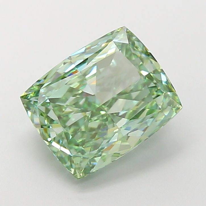Loose Diamond - CUSHION MODIFIED 5.04ct Fancy Vivid Green VS1: Loose Diamond - CUSHION MODIFIED 5.04ct Fancy Vivid Green VS1 Source: This is a real non-mined Diamond that has been grown in a lab Shape: CUSHION MODIFIED Carats: 5.04 Color: Fancy Vivid Green