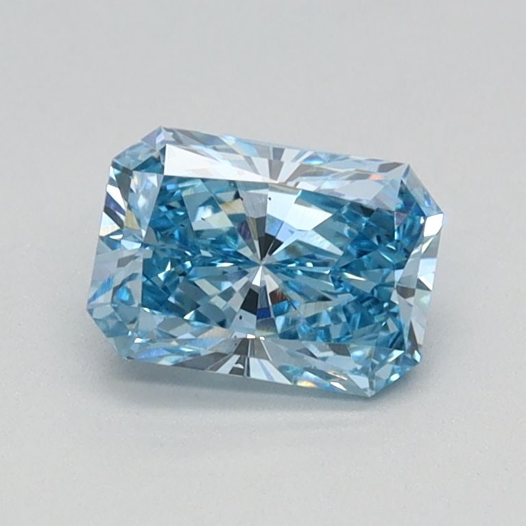 Loose Diamond - RADIANT 0.7ct Fancy Vivid Blue VS2: Loose Diamond - RADIANT 0.7ct Fancy Vivid Blue VS2 Source: This is a real non-mined Diamond that has been grown in a lab Shape: RADIANT Carats: 0.7 Color: Fancy Vivid Blue Certification: IGI Video: