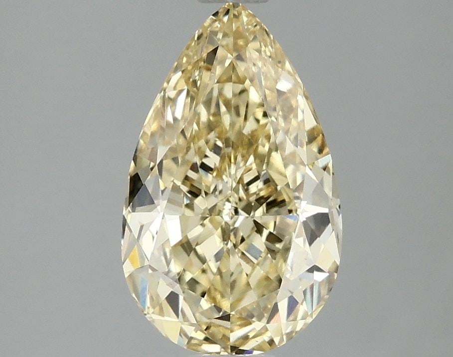 Loose Diamond - PEAR 2.08ct Fancy Intense Yellow VS1: Loose Diamond - PEAR 2.08ct Fancy Intense Yellow VS1 Source: This is a real non-mined Diamond that has been grown in a lab Shape: PEAR Carats: 2.08 Color: Fancy Intense Yellow Certification: IGI