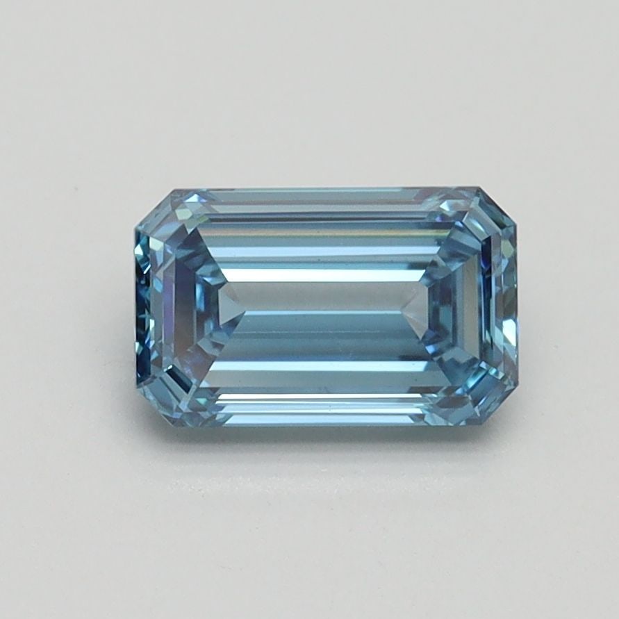 Loose Diamond - EMERALD 1.02ct Fancy Vivid Blue VVS2: Loose Diamond - EMERALD 1.02ct Fancy Vivid Blue VVS2 Source: This is a real non-mined Diamond that has been grown in a lab Shape: EMERALD Carats: 1.02 Color: Fancy Vivid Blue Certification: IGI