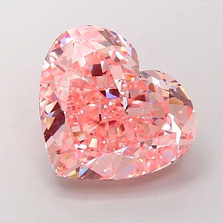 Loose Diamond - HEART 5.83ct Fancy Vivid Pink VS1: Loose Diamond - HEART 5.83ct Fancy Vivid Pink VS1 Source: This is a real non-mined Diamond that has been grown in a lab Shape: HEART Carats: 5.83 Color: Fancy Vivid Pink Certification: IGI Video: