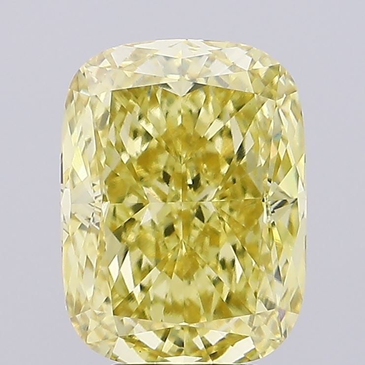 Loose Diamond - CUSHION MODIFIED 6.55ct Fancy Vivid Yellow VS1: Loose Diamond - CUSHION MODIFIED 6.55ct Fancy Vivid Yellow VS1 Source: This is a real non-mined Diamond that has been grown in a lab Shape: CUSHION MODIFIED Carats: 6.55 Color: Fancy Vivid Yellow Cert