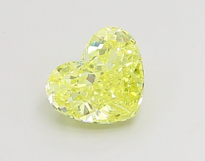 Loose Diamond - HEART 1.0ct Fancy Vivid Yellow VVS2: Loose Diamond - HEART 1.0ct Fancy Vivid Yellow VVS2 Source: This is a real non-mined Diamond that has been grown in a lab Shape: HEART Carats: 1.0 Color: Fancy Vivid Yellow Certification: IGI Video: