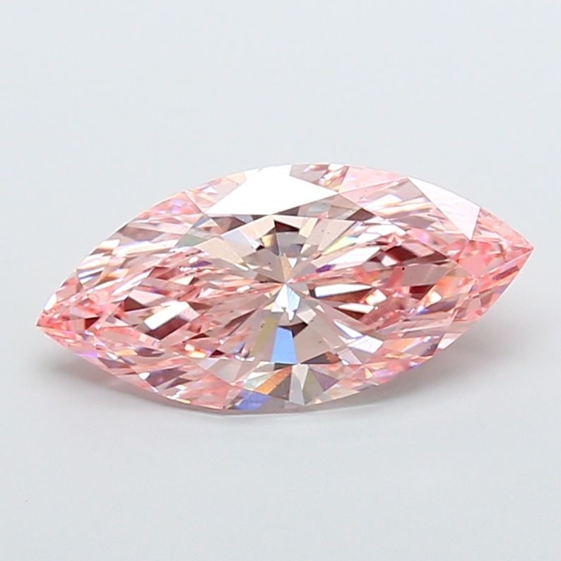 Loose Diamond - MARQUISE 7.01ct Fancy Vivid Pink VS2: Loose Diamond - MARQUISE 7.01ct Fancy Vivid Pink VS2 Source: This is a real non-mined Diamond that has been grown in a lab Shape: MARQUISE Carats: 7.01 Color: Fancy Vivid Pink Certification: IGI Video