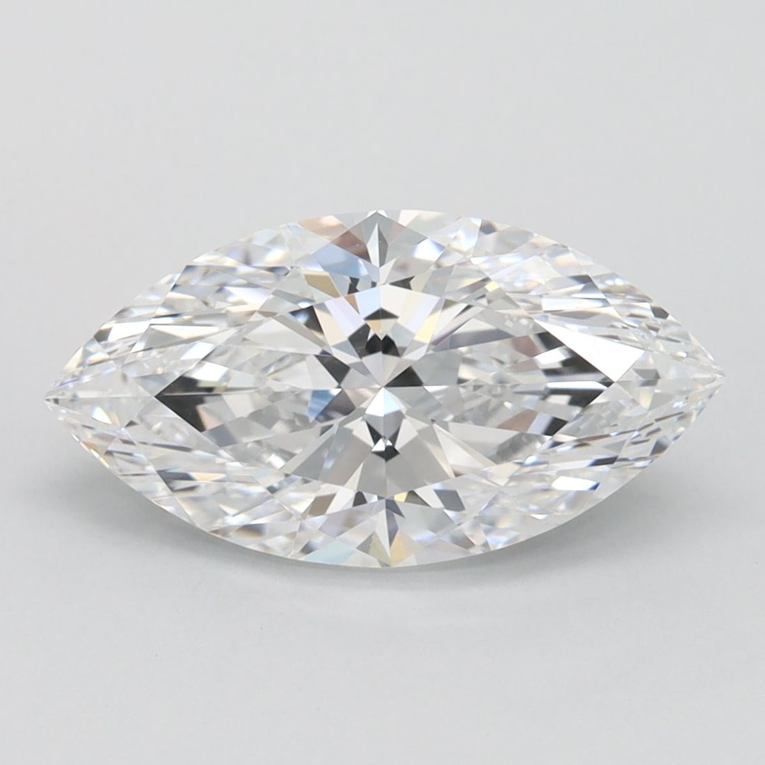 Loose Diamond - MARQUISE 2.06ct D IF: Loose Diamond - MARQUISE 2.06ct D IF Source: This is a real non-mined Diamond that has been grown in a lab Shape: MARQUISE Carats: 2.06 Color: D Clarity: IF Certification: IGI Video: