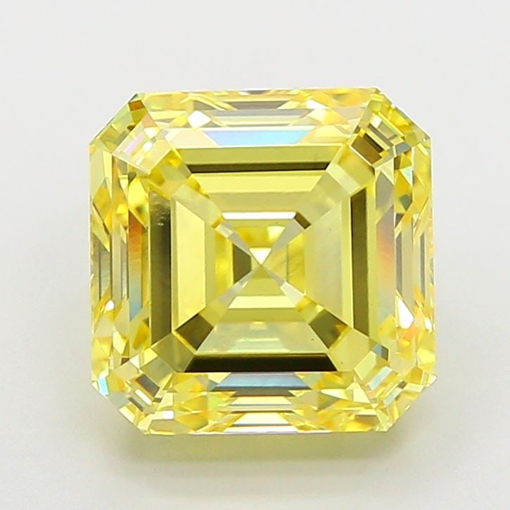 Loose Diamond - ASSCHER 6.08ct Fancy Intense Yellow VS1: Loose Diamond - ASSCHER 6.08ct Fancy Intense Yellow VS1 Source: This is a real non-mined Diamond that has been grown in a lab Shape: ASSCHER Carats: 6.08 Color: Fancy Intense Yellow Certification: IGI