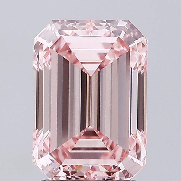 Loose Diamond - EMERALD 2.5ct Fancy Intense Pink VS1: Loose Diamond - EMERALD 2.5ct Fancy Intense Pink VS1 Source: This is a real non-mined Diamond that has been grown in a lab Shape: EMERALD Carats: 2.5 Color: Fancy Intense Pink Certification: IGI Video