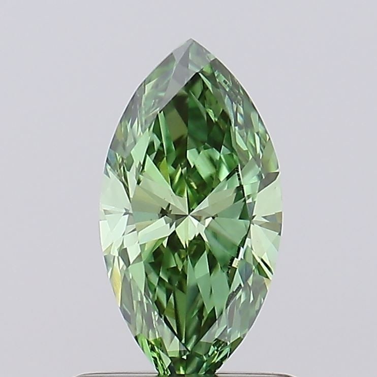 Loose Diamond - MARQUISE 0.6ct Fancy Vivid Green VS1: Loose Diamond - MARQUISE 0.6ct Fancy Vivid Green VS1 Source: This is a real non-mined Diamond that has been grown in a lab Shape: MARQUISE Carats: 0.6 Color: Fancy Vivid Green Certification: IGI Video