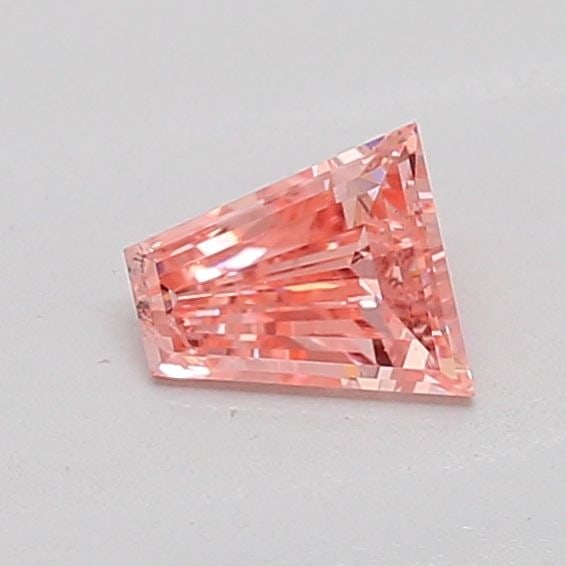 Loose Diamond - TAPERED BAGUETTE 0.23ct Fancy Vivid Pink SI2: Loose Diamond - TAPERED BAGUETTE 0.23ct Fancy Vivid Pink SI2 Source: This is a real non-mined Diamond that has been grown in a lab Shape: TAPERED BAGUETTE Carats: 0.23 Color: Fancy Vivid Pink Certific