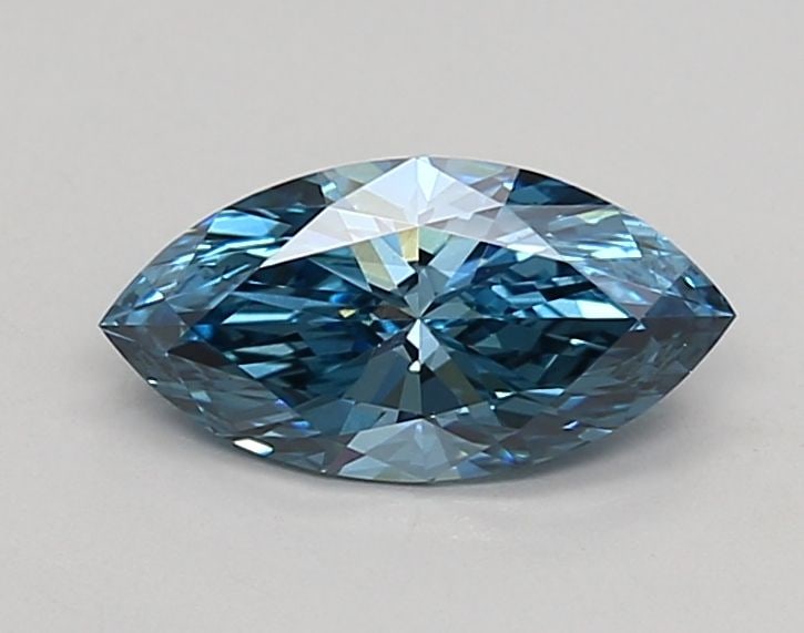Loose Diamond - MARQUISE 0.7ct Fancy Vivid Blue VS1: Loose Diamond - MARQUISE 0.7ct Fancy Vivid Blue VS1 Source: This is a real non-mined Diamond that has been grown in a lab Shape: MARQUISE Carats: 0.7 Color: Fancy Vivid Blue Certification: IGI Video: