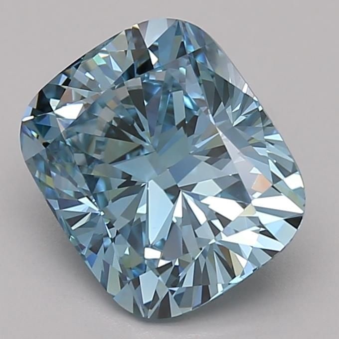 Loose Diamond - CUSHION MODIFIED 2.47ct Fancy Vivid Blue VVS2: Loose Diamond - CUSHION MODIFIED 2.47ct Fancy Vivid Blue VVS2 Source: This is a real non-mined Diamond that has been grown in a lab Shape: CUSHION MODIFIED Carats: 2.47 Color: Fancy Vivid Blue Certifi