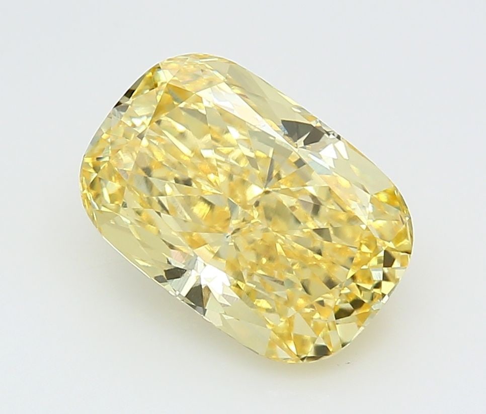Loose Diamond - CUSHION MODIFIED 5.07ct Fancy Intense Yellow VVS2 (1 of 1)