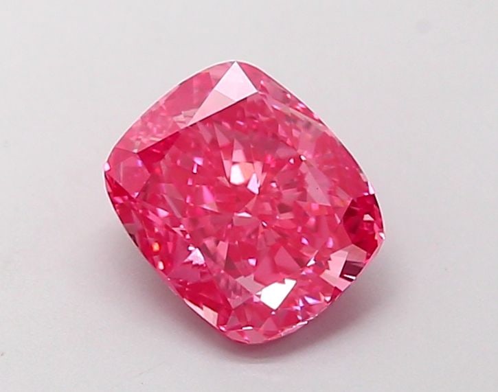 Loose Diamond - CUSHION MODIFIED 1.22ct Fancy Vivid Pink VS1: Loose Diamond - CUSHION MODIFIED 1.22ct Fancy Vivid Pink VS1 Source: This is a real non-mined Diamond that has been grown in a lab Shape: CUSHION MODIFIED Carats: 1.22 Color: Fancy Vivid Pink Certific