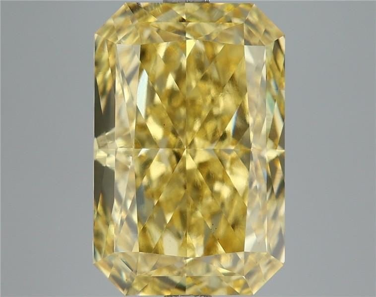 Loose Diamond - RADIANT 7.08ct Fancy Vivid Yellow VS1: Loose Diamond - RADIANT 7.08ct Fancy Vivid Yellow VS1 Source: This is a real non-mined Diamond that has been grown in a lab Shape: RADIANT Carats: 7.08 Color: Fancy Vivid Yellow Certification: IGI The